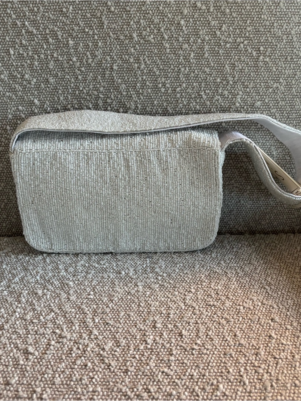 White Beaded Ice Cream Truck Crossbody Bag - Picture 2 of 2